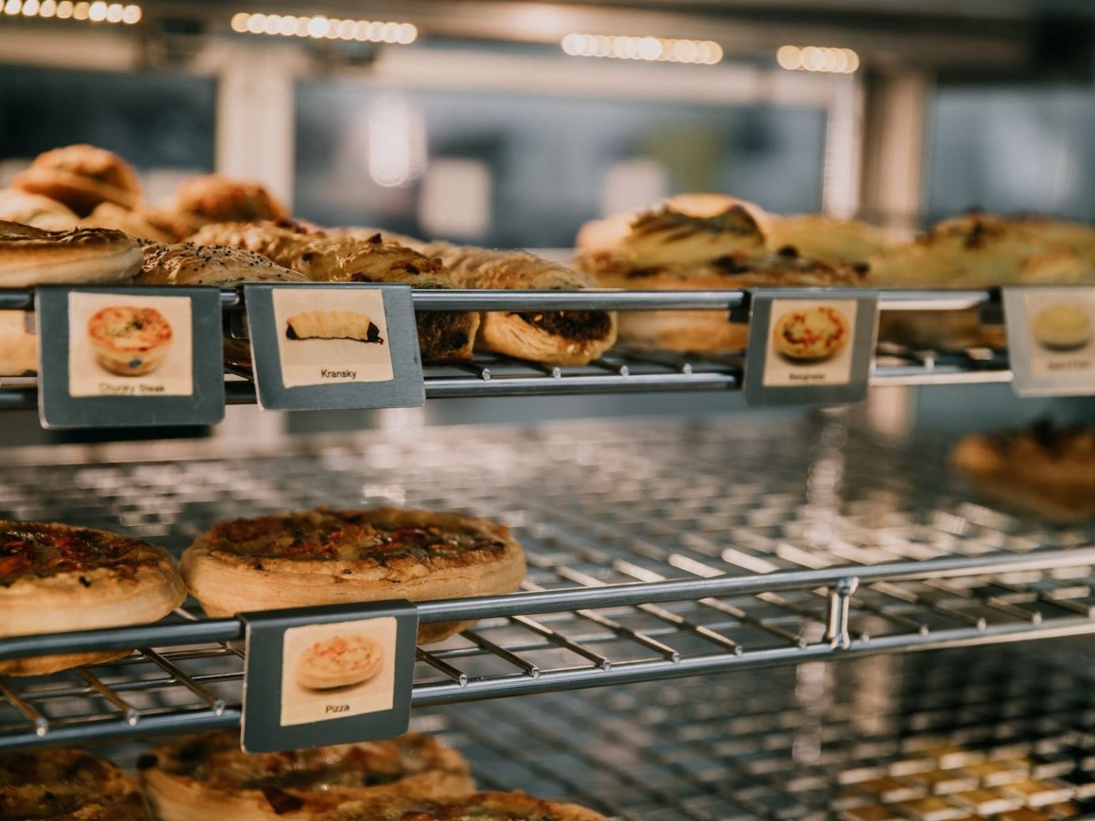 Selection of pies and pastries