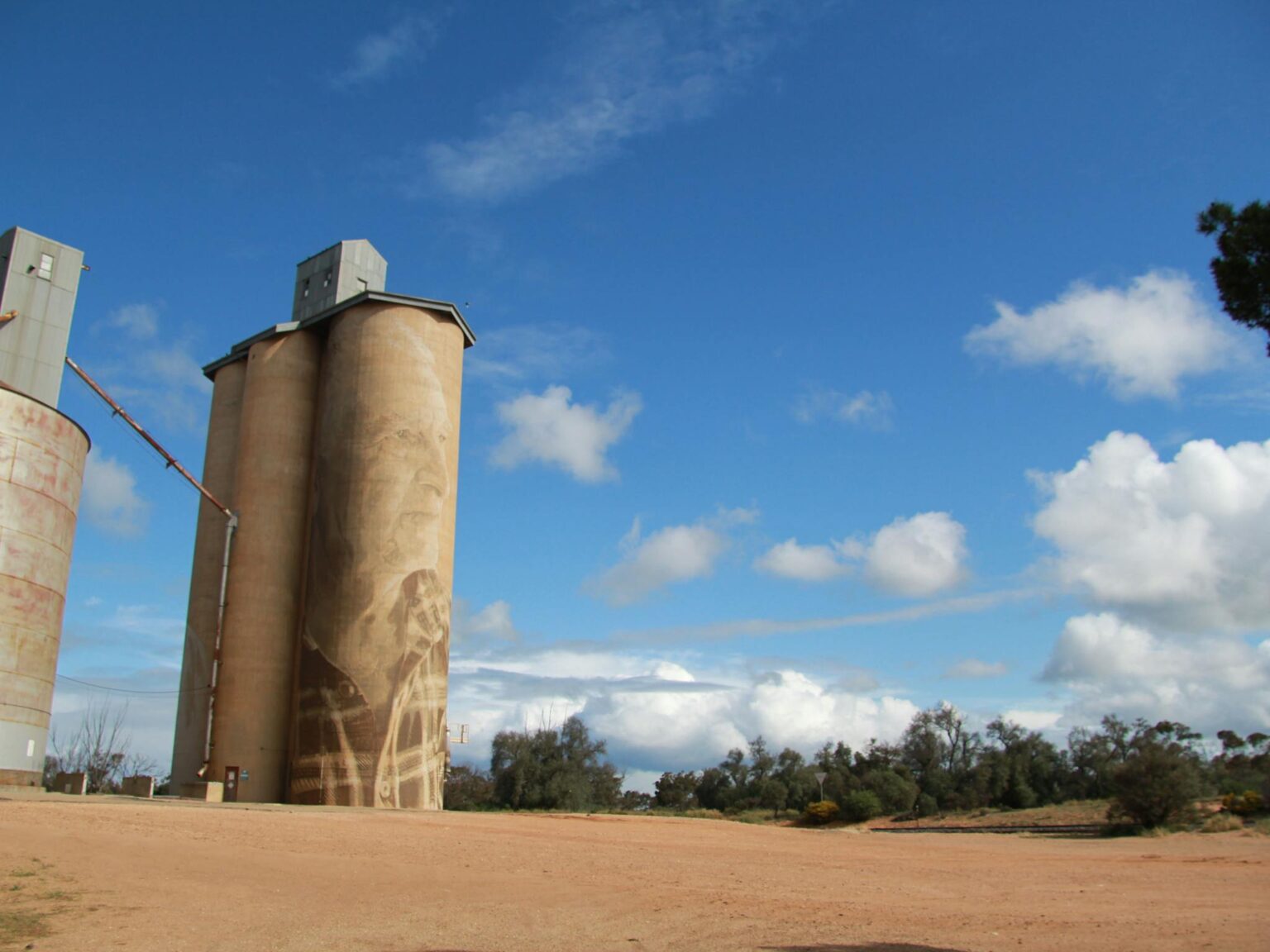 Picture of Silo with male face