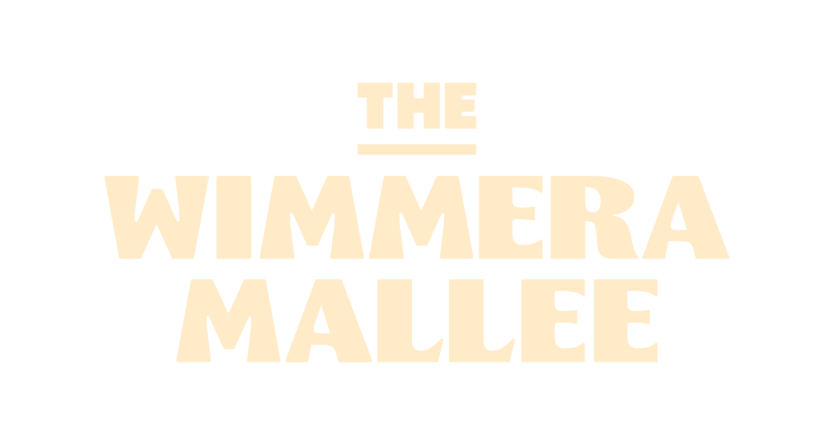12943 WimmeraMallee Wordmark SAND RGB
