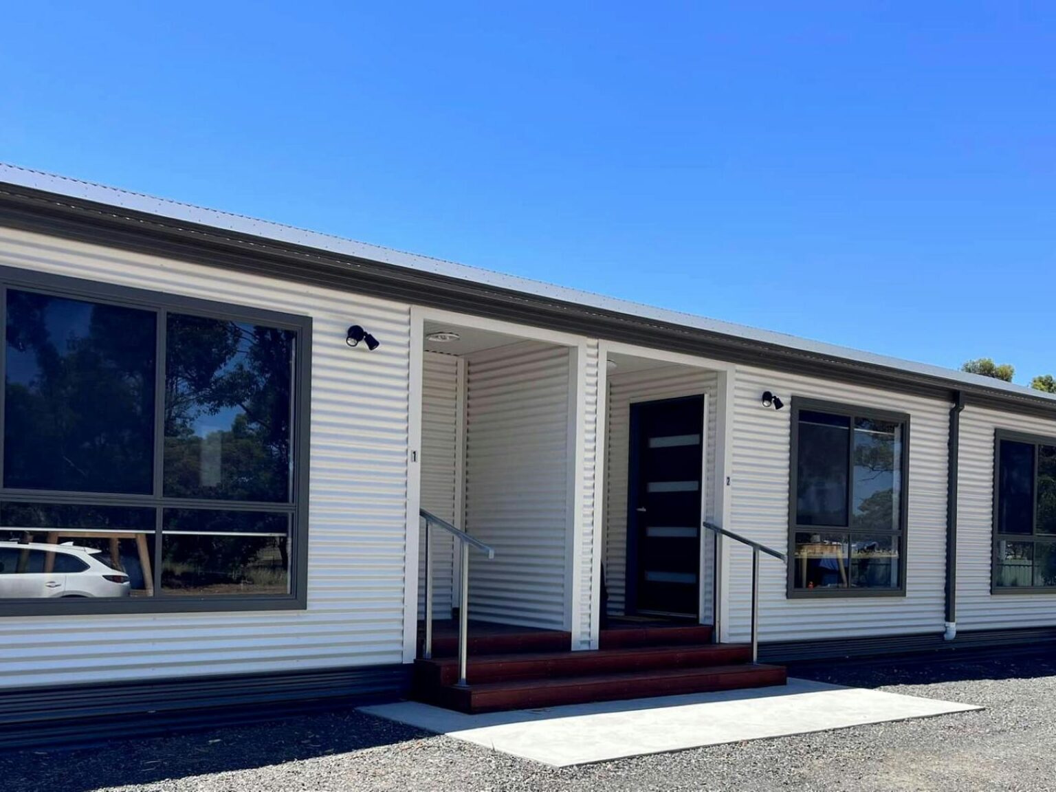 Exterior of new cabins