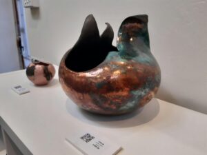 Colourful artwork on display