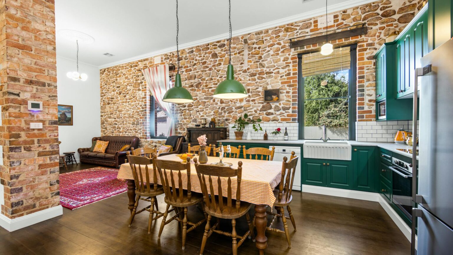 Living room and Dining areas