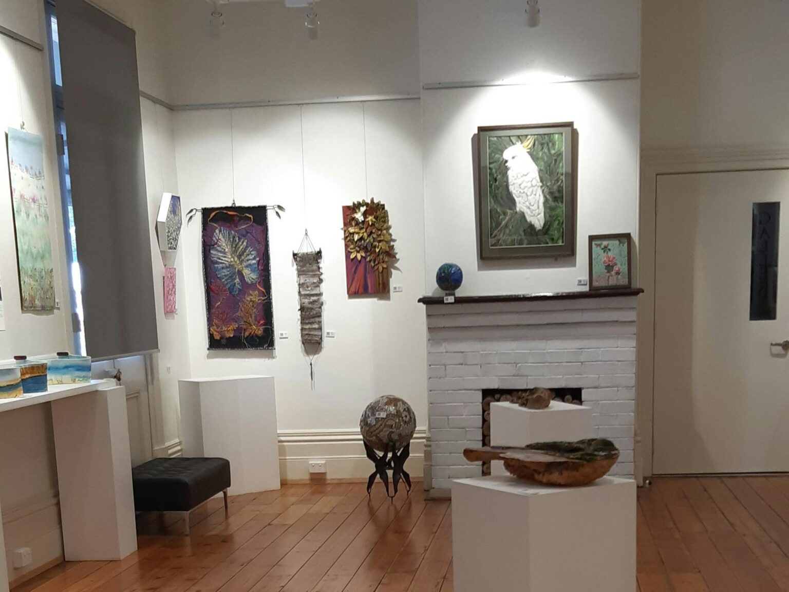 Paintings on display at the gallery