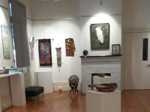 Paintings on display at the gallery