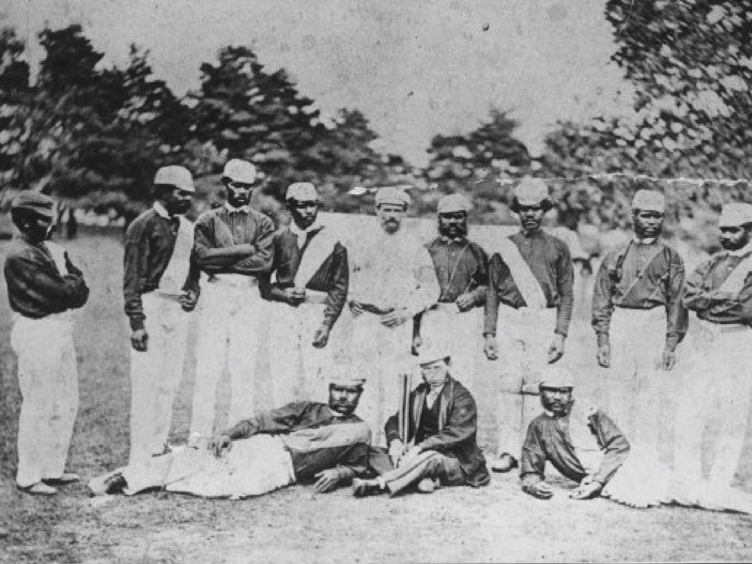 The First XI of 1868 in Swansea UK