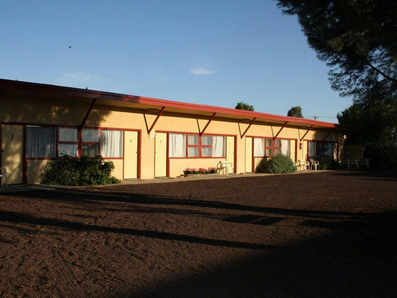 Exterior of a motel