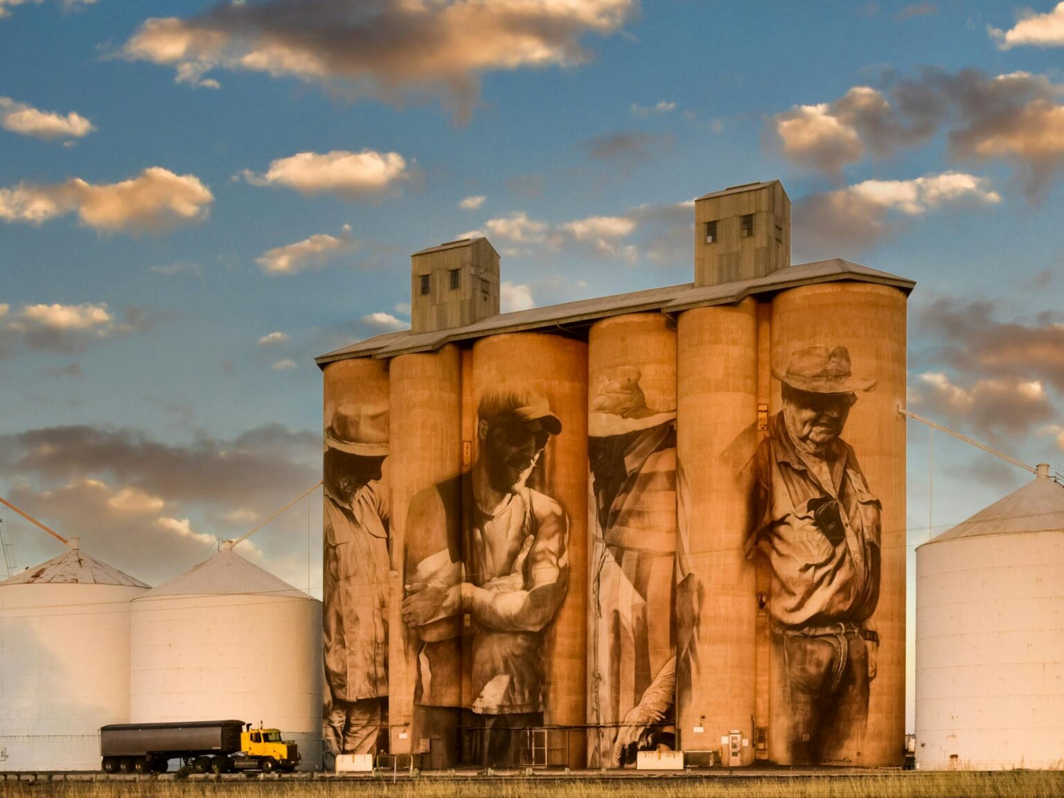 Photo of Brim Art Silo at Sunset