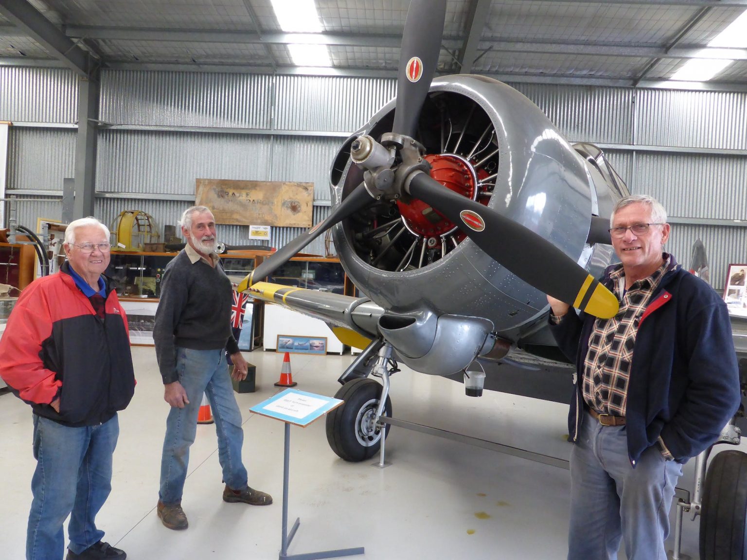 This Wirraway was meticulously restored by Borg Sorensen and bought by the local community.