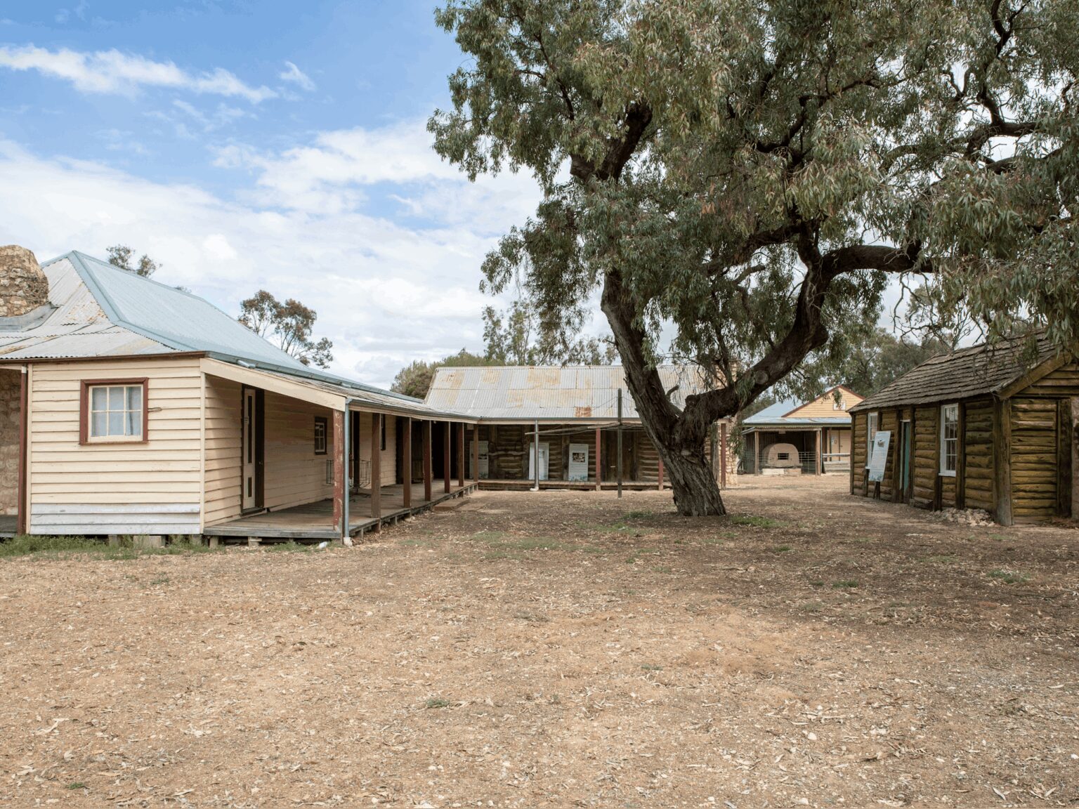 Wimmera Mallee Pioneer Museum Albacutya Homestead old weatherboard homestead with out buildings