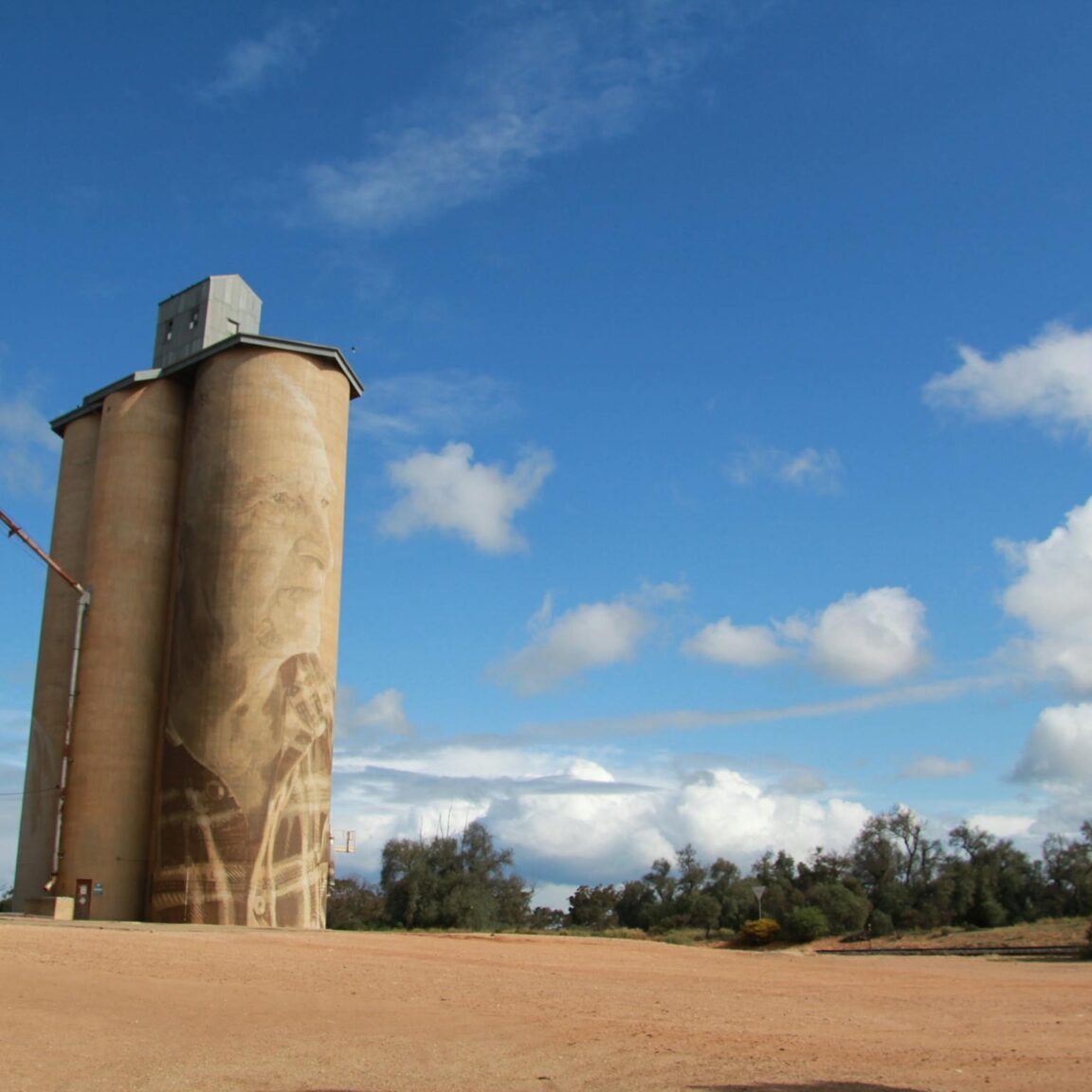 Picture of Silo with male face