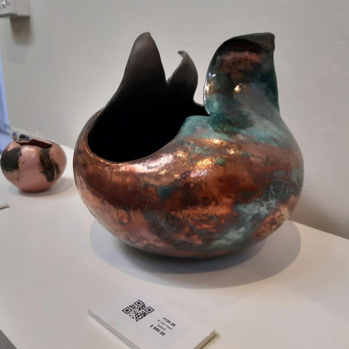 Colourful artwork on display