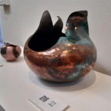 Colourful artwork on display
