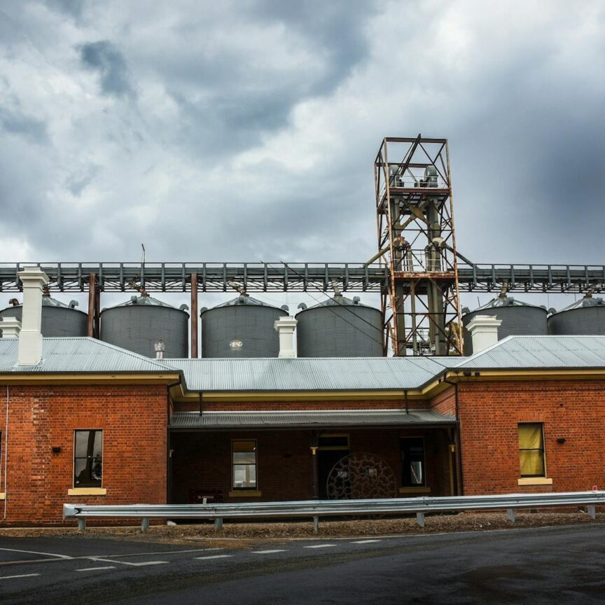 Station East with Silos