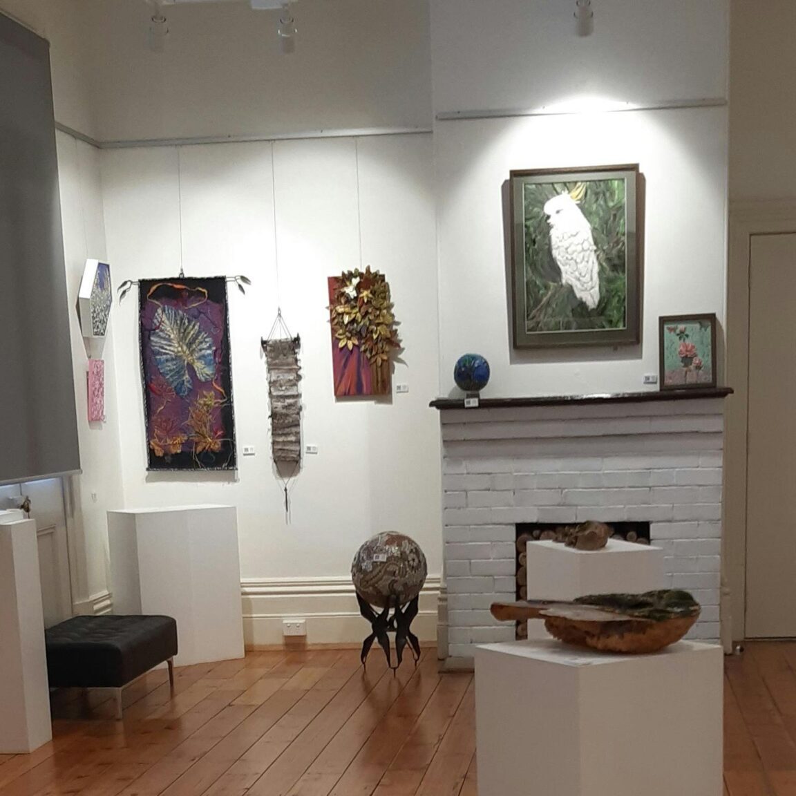 Paintings on display at the gallery