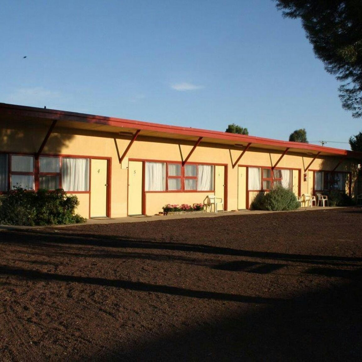 Exterior of a motel