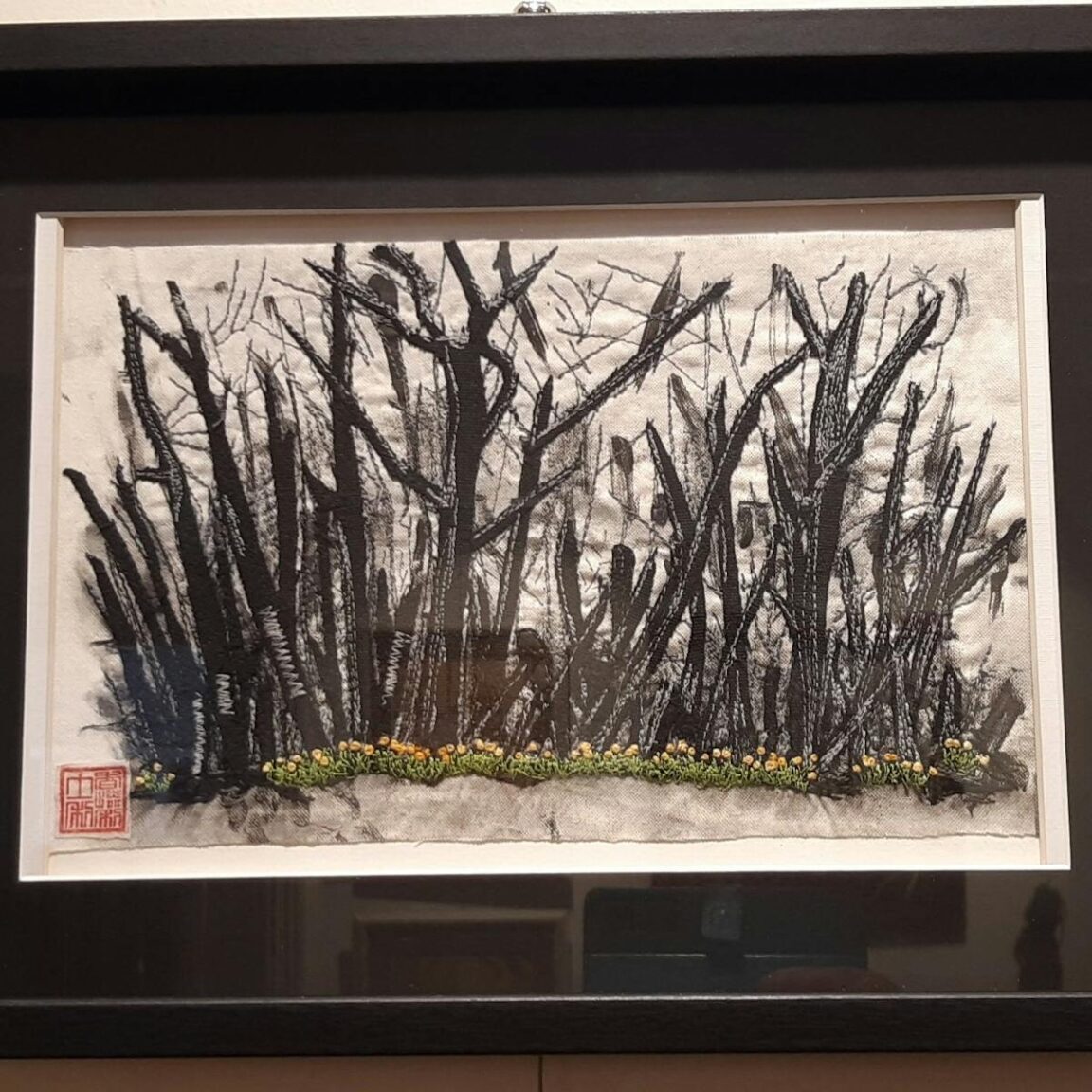 Framed painting