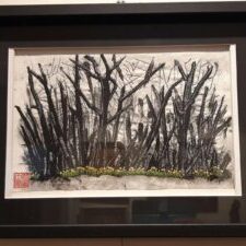 Framed painting