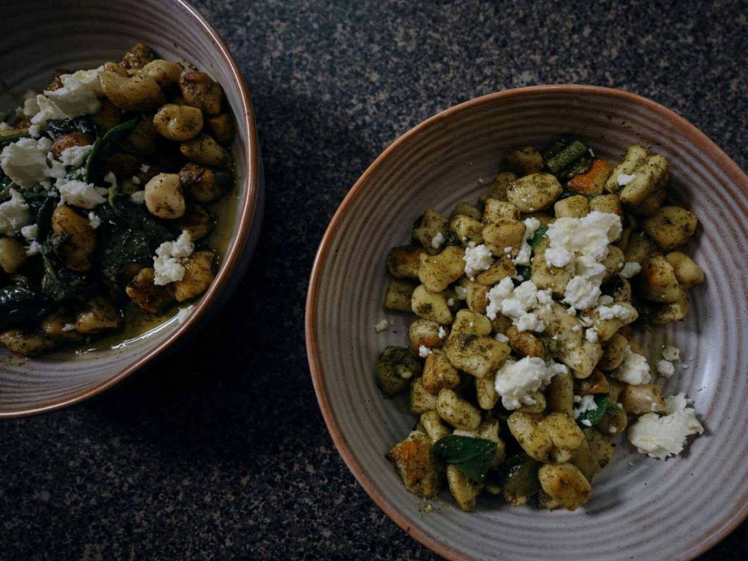 Bowl of fresh made gnocchi