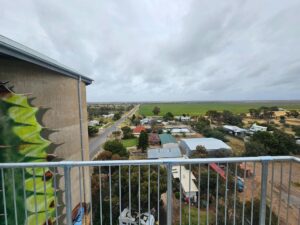 View from lookout tower at top of silo